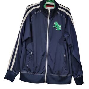American Eagle Outfitters Large Sportswear Navy Warm Up Track Varsity Jacket
